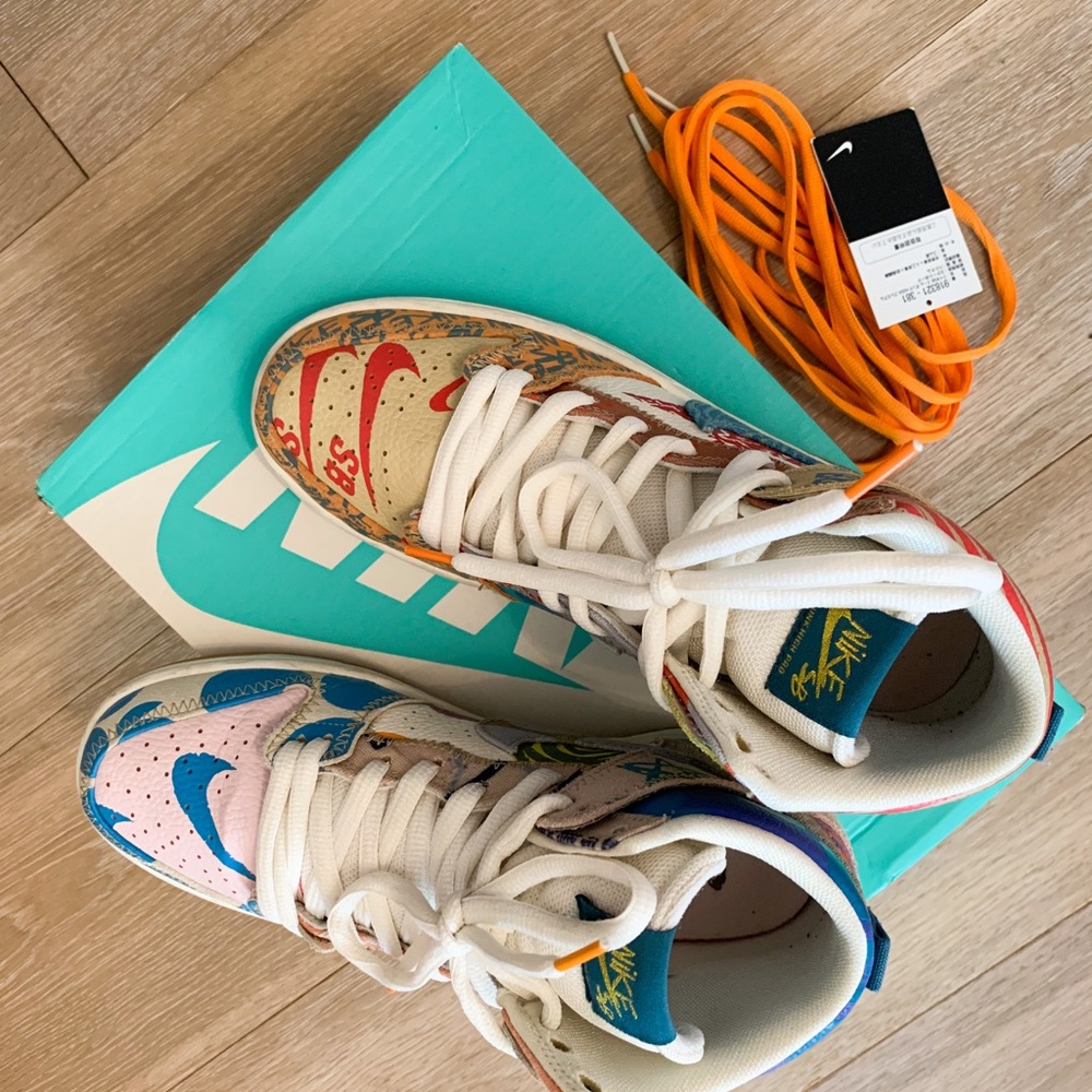 Nike SB Dunk High Thomas Campbell What the Dunk - Picture 6 of 8